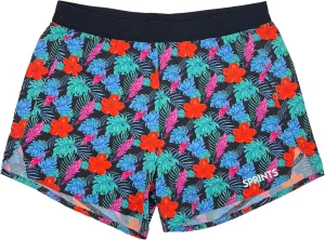 Sprints Women's High-Waisted Running Shorts with Liner, Back Pocket & Drawcord, Ultralight & Breathable