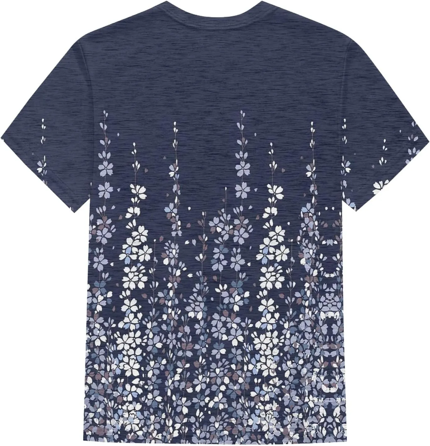 Summer Tops for Women 2025 Fashion Spring Short Sleeve Shirts Floral Print Crew Neck Plus Size Blouses Trendy Tshirts
