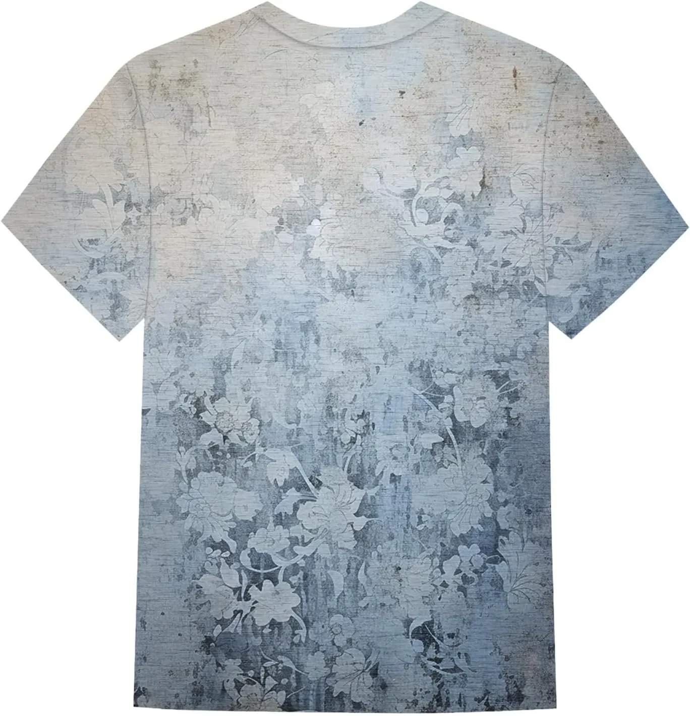 Summer Tops for Women 2025 Fashion Spring Short Sleeve Shirts Floral Print Crew Neck Plus Size Blouses Trendy Tshirts