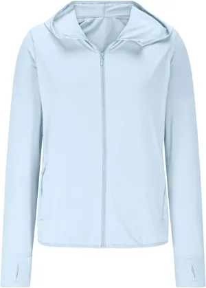 Sun Shirt for Women UV Protection Hoodie Jacket Long Sleeve Hiking Running Athletic Shirt UPF 50  Sun Protection Tops