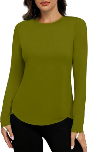 Sun Shirts for Women Long Sleeve UV Protection Rash Guard UPF 50  SPF Workout Tops Dry Fit Outdoor Hiking Swim Shirt