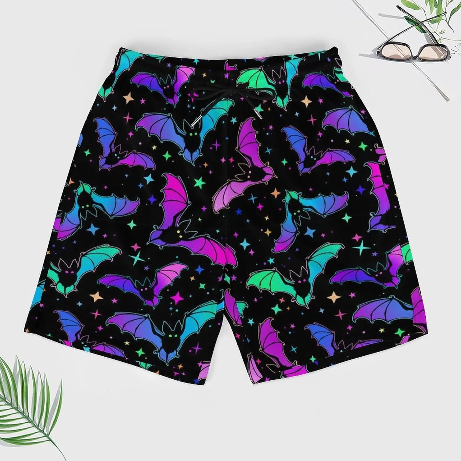 Supdreamc Mens Swim Trunks with Compression Liner Swimming Shorts Quick Dry Beach Sport Shorts S-3XL