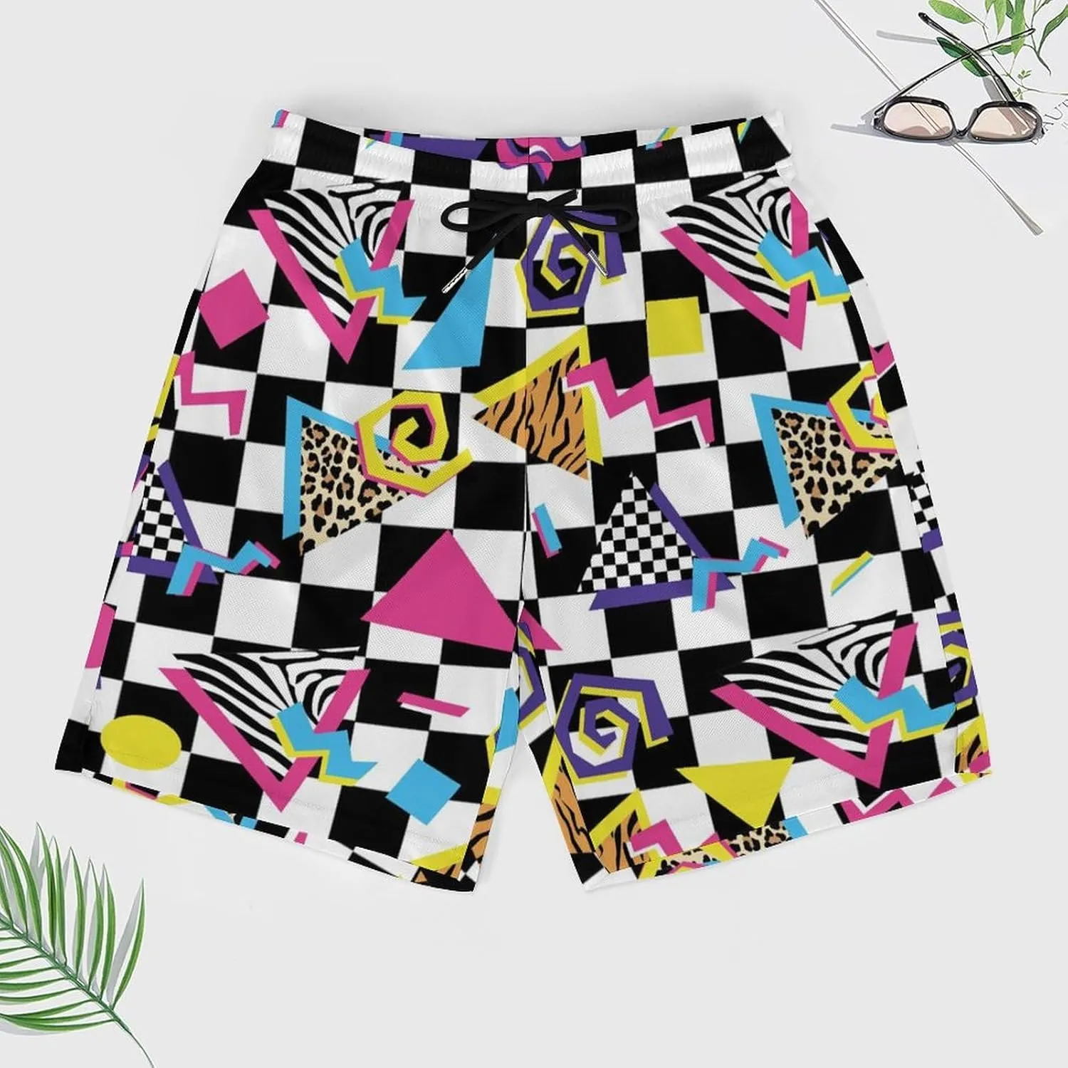 Supdreamc Mens Swim Trunks with Compression Liner Swimming Shorts Quick Dry Beach Sport Shorts S-3XL