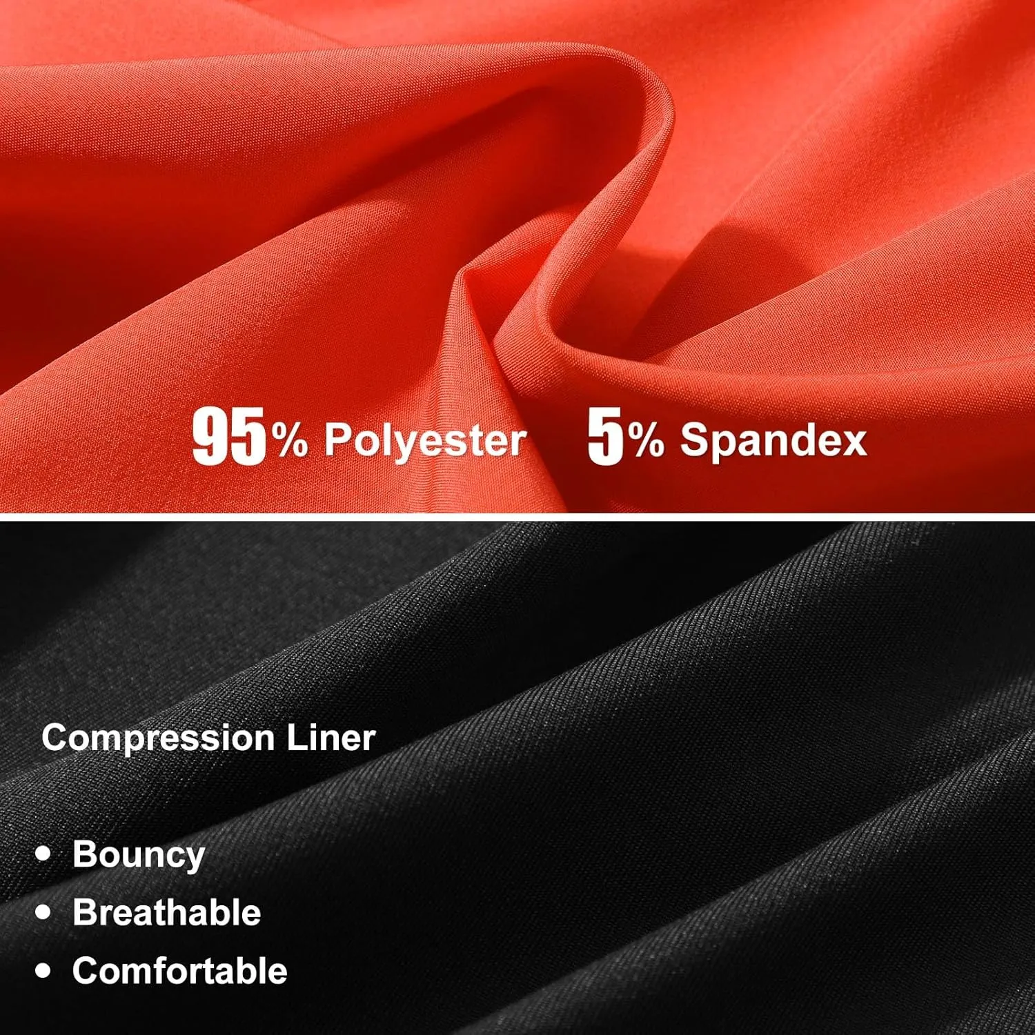 Suwangi Men's Athletic Running Shorts 2 in 1 Quick Dry Workout Athletic Shorts Gym Running Shorts for Men with Phone Pockets