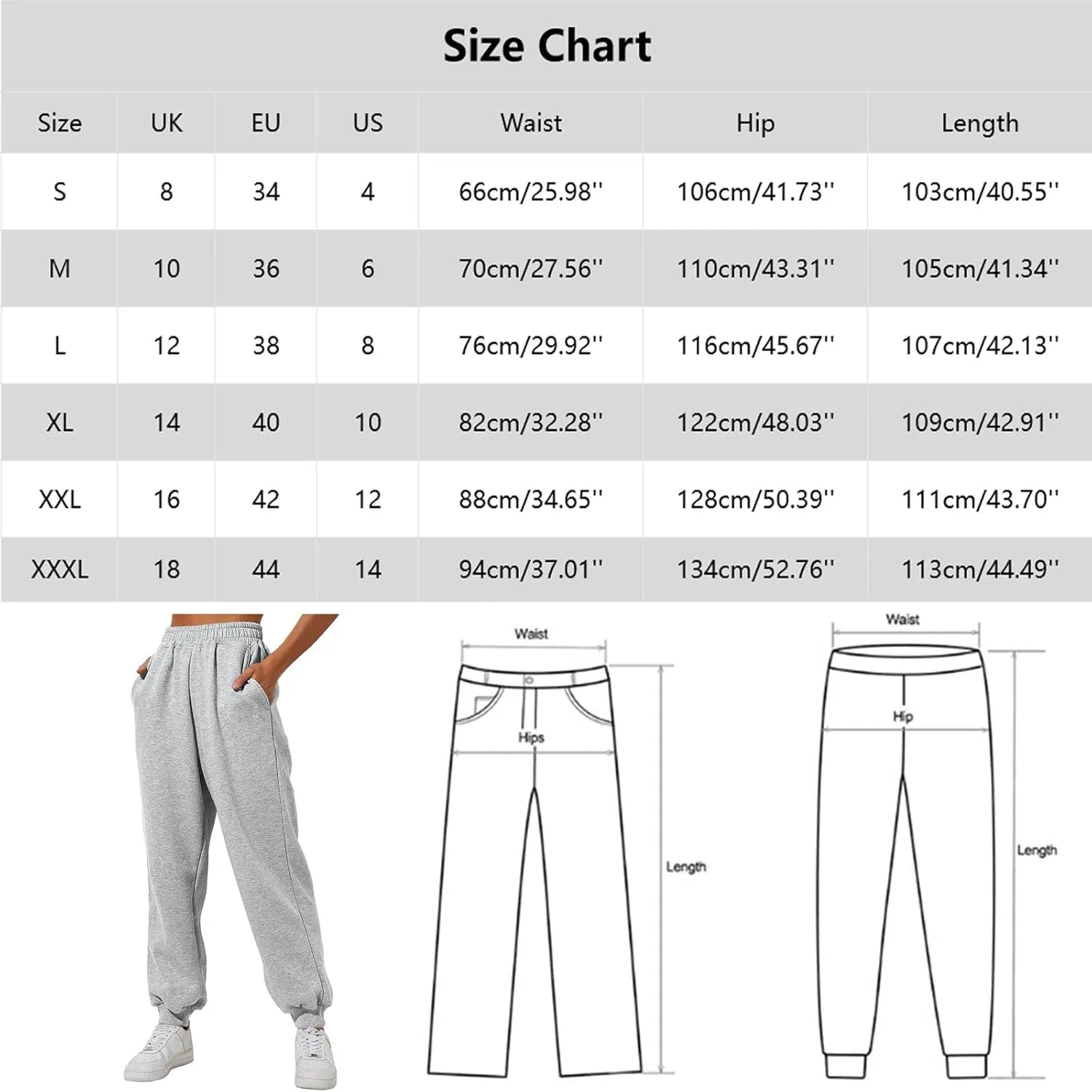 Sweatpants for Women, Womens Fleece Cargo Sweatpants Casual Baggy Wide Leg Jogger Pants Athletic Bottom Yoga Gym Pants