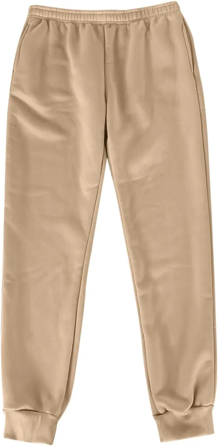 Sweatpants for Women, Womens Fleece Cargo Sweatpants Casual Baggy Wide Leg Jogger Pants Athletic Bottom Yoga Gym Pants