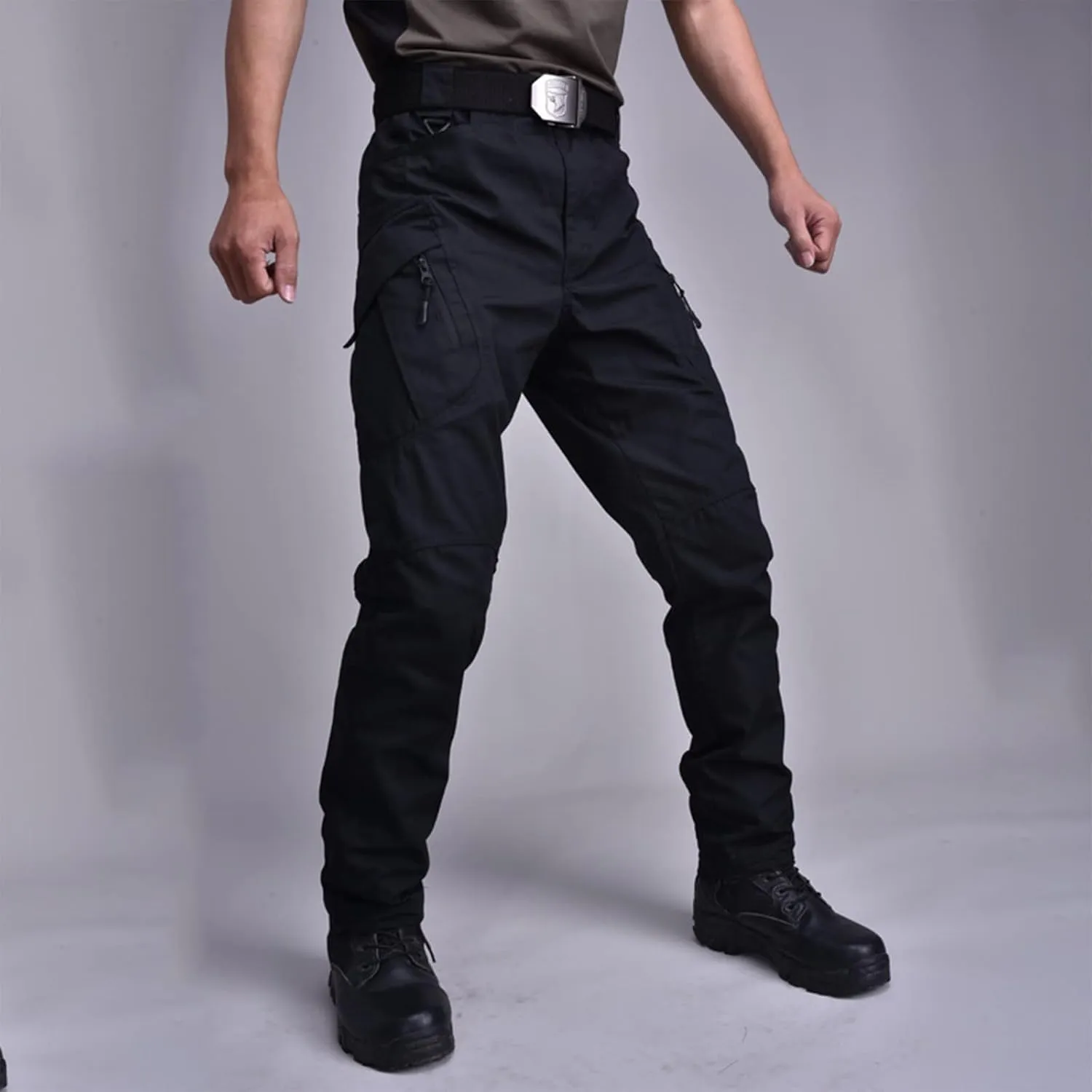Tactic Pants for Men Water Resistant Cargo Hiking Work Pants Multi Pockets Quick Dry Ripstop Construction Trousers