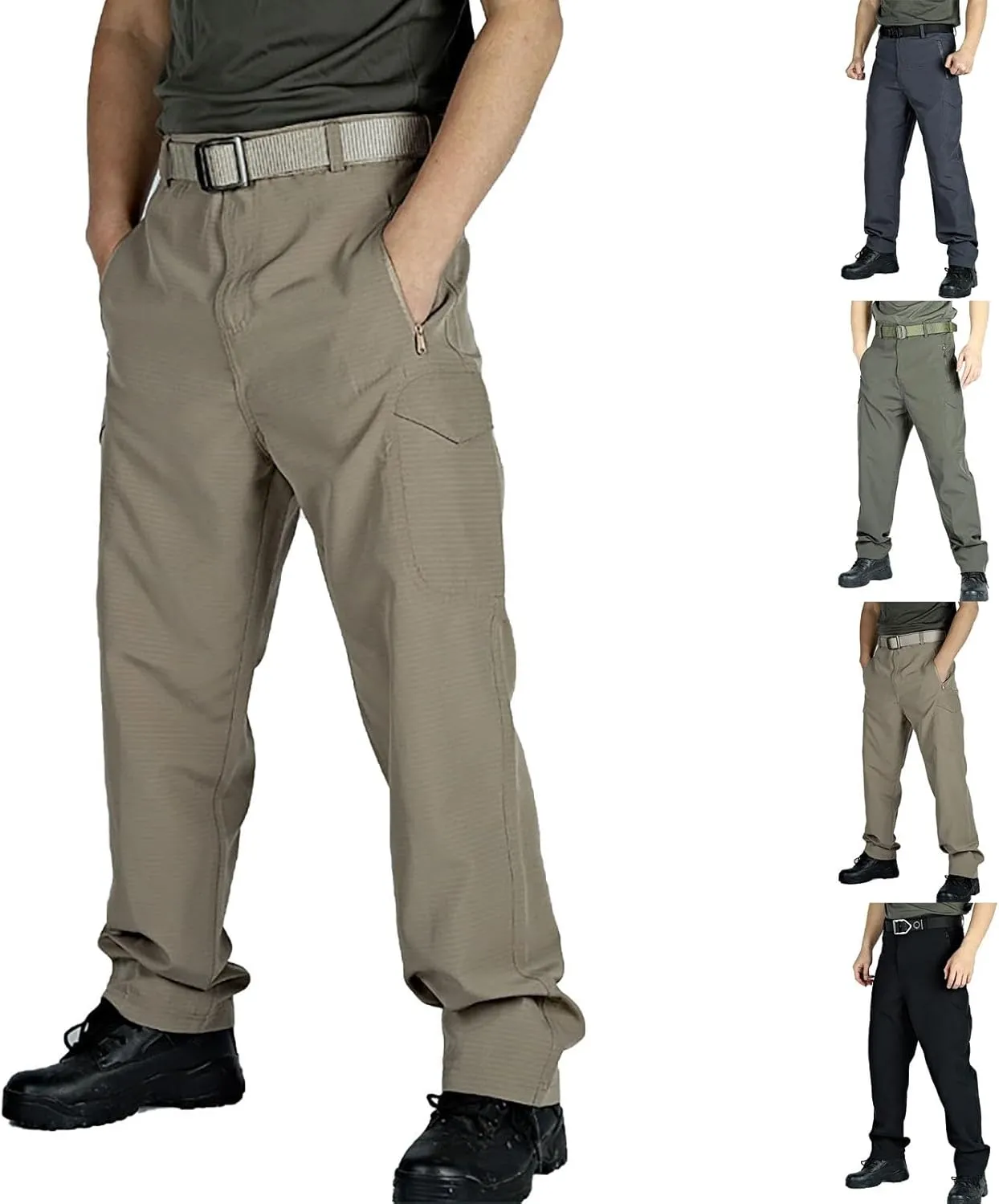 Tactical Pants for Men Waterproof Mencomfy Cargo Pants Multi Pockets Relaxed Fit Ripstop Quick Dry Stretch Work Pants