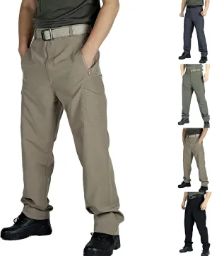 Tactical Pants for Men Waterproof Mencomfy Cargo Pants Multi Pockets Relaxed Fit Ripstop Quick Dry Stretch Work Pants