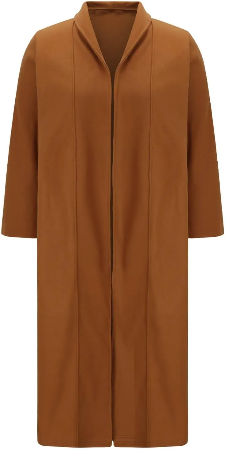 TANGNADE Winter Coats for Women Long Length Wool Jackets Notch Lapel Single Breasted Trendy Casual Long Pea Trench Coat