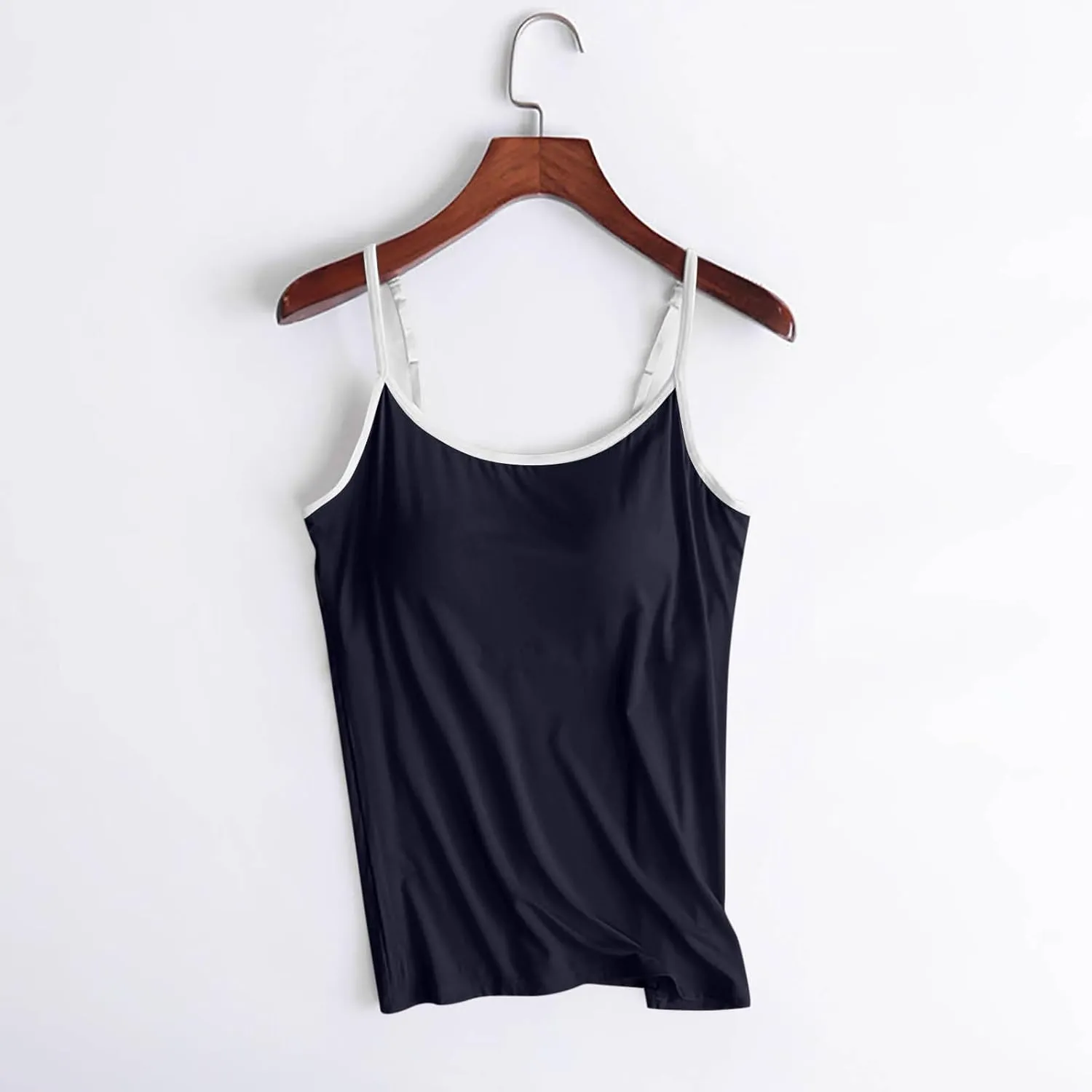 Tank Top with Built in Bra for Women Sleeveless Seamless Workout Tops Athletic Camisole Tank Tops Yoga Gym Clothes