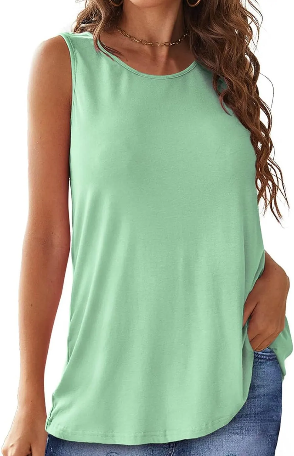 Tank Tops for Women Open Back Sleeveless Workout Tops Athletic Running Exercise Yoga Shirts Sports Gym Clothe
