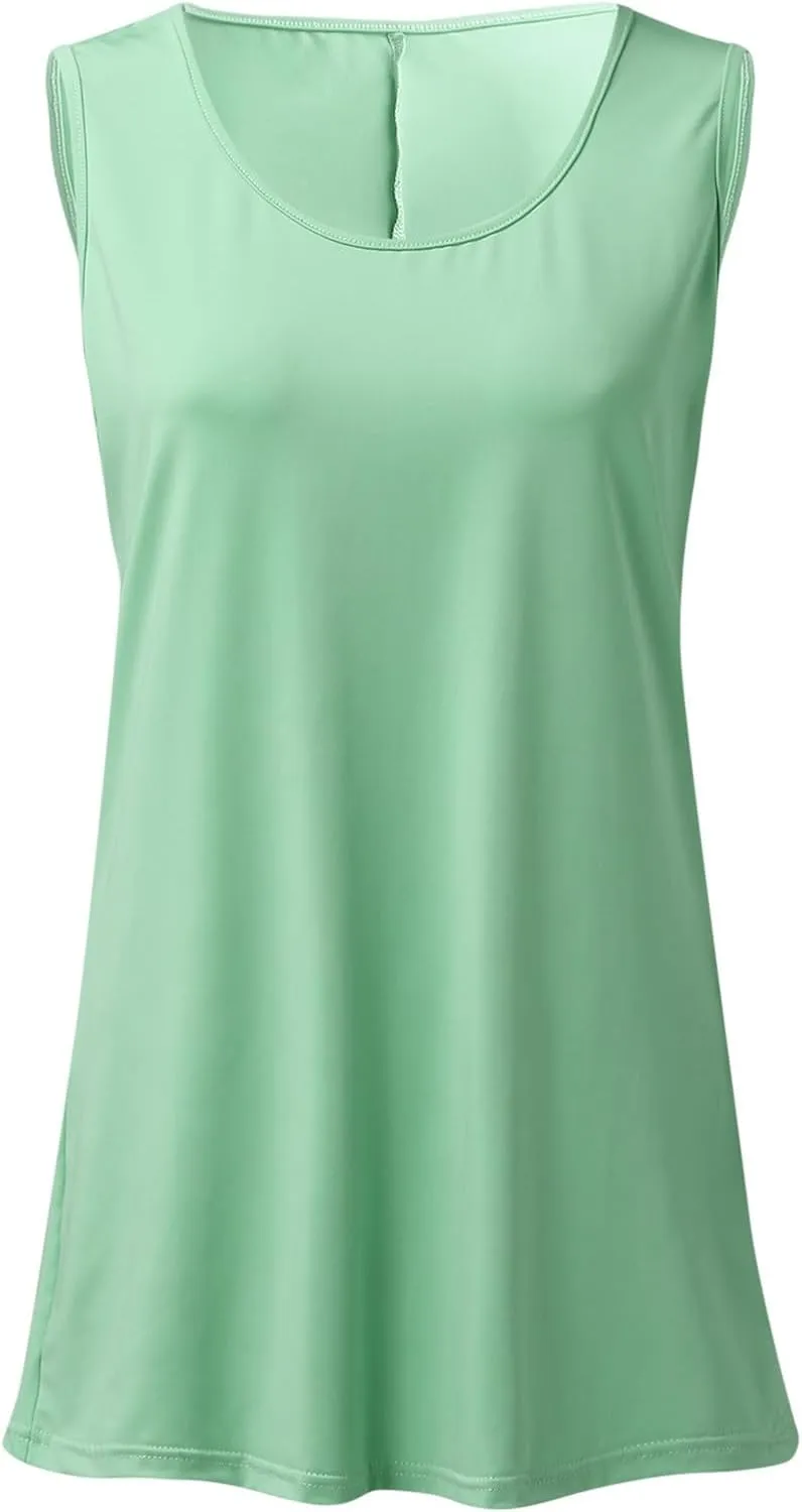 Tank Tops for Women Open Back Sleeveless Workout Tops Athletic Running Exercise Yoga Shirts Sports Gym Clothe