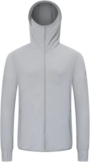 UV Protection Hoodie for Men Sun UPF 50  Long Sleeve Full Zipper Up Workout Shirts Athletic Hiking Tops Jackets
