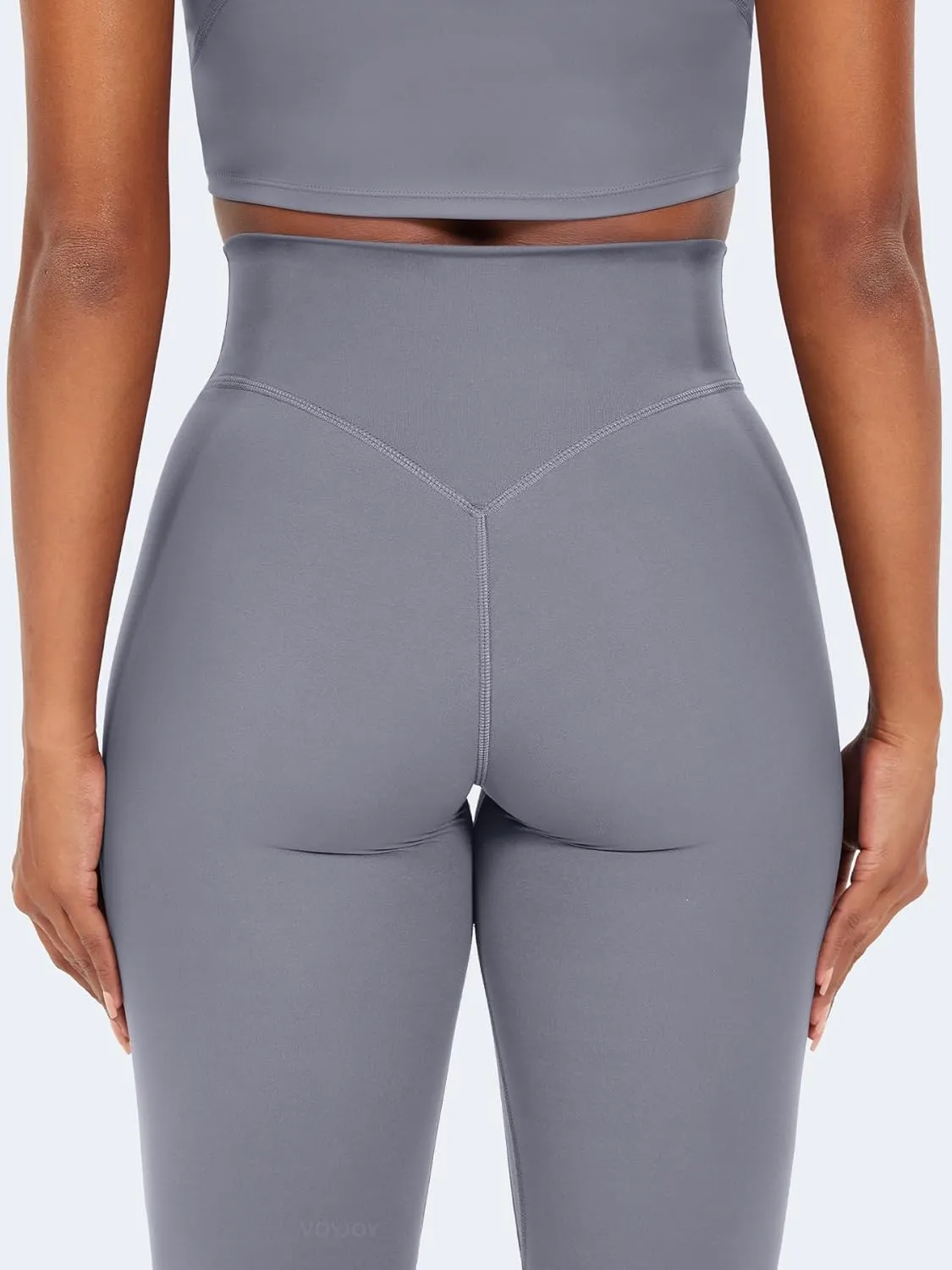 VOYJOY High Waisted Workout Gym Leggings for Women Full Length Soft Yoga Pants Tummy Control