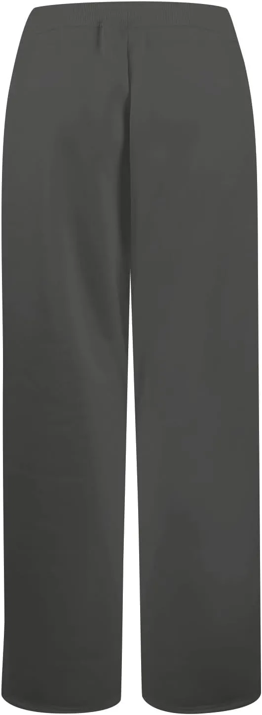Wide Leg Sweatpants for Women Fleece Side Slit Flare Workout Pants with Pockets Casual Comfy High Waisted Cargo Pants