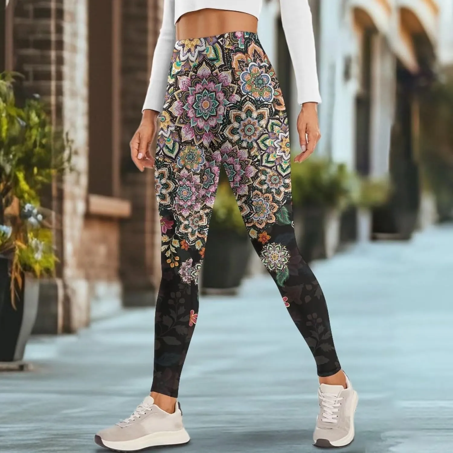 Women Buttery Soft Yoga Leggings with Pockets Tummy Control High Waisted 4-Way Stretch Full-Length Gym Pants