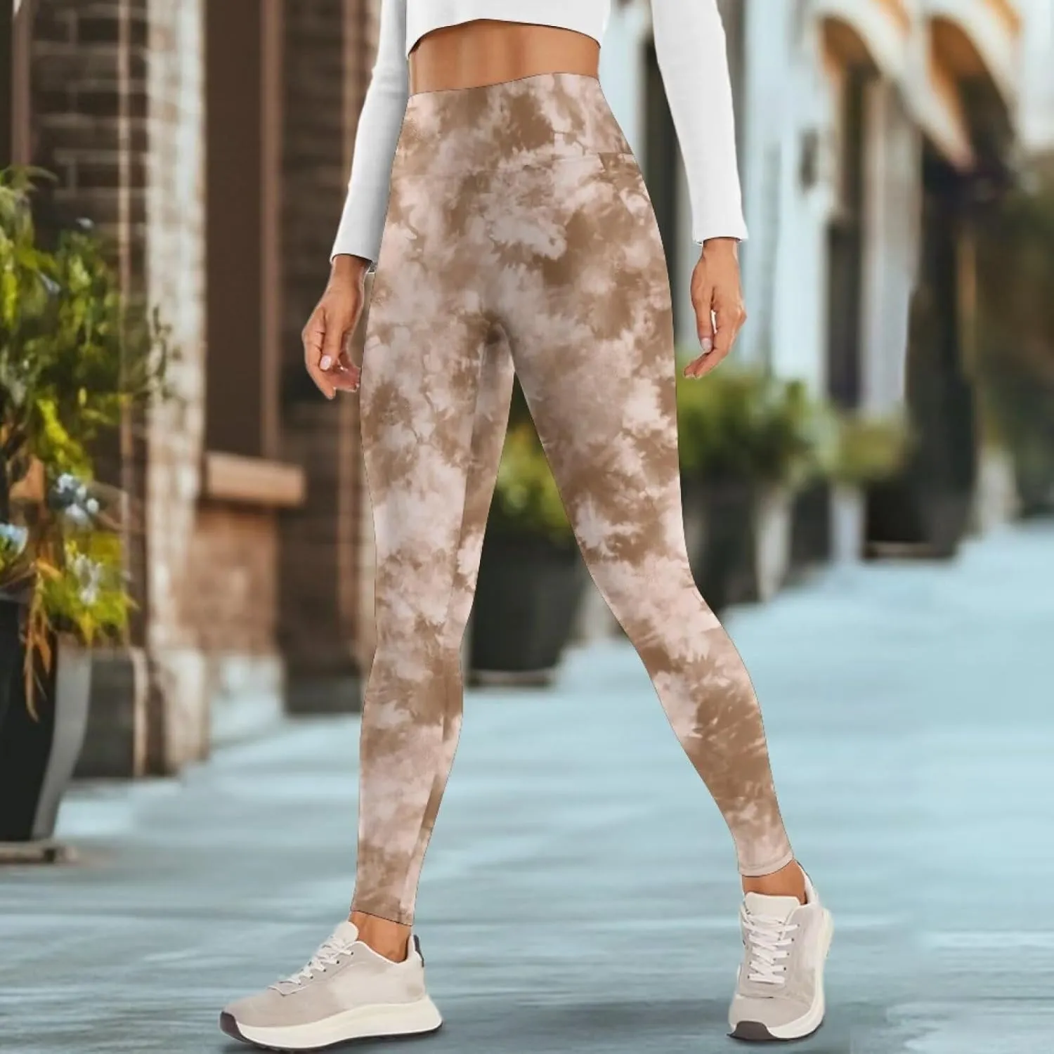 Women Buttery Soft Yoga Leggings with Pockets Tummy Control High Waisted 4-Way Stretch Full-Length Gym Pants