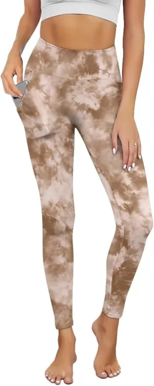 Women Buttery Soft Yoga Leggings with Pockets Tummy Control High Waisted 4-Way Stretch Full-Length Gym Pants