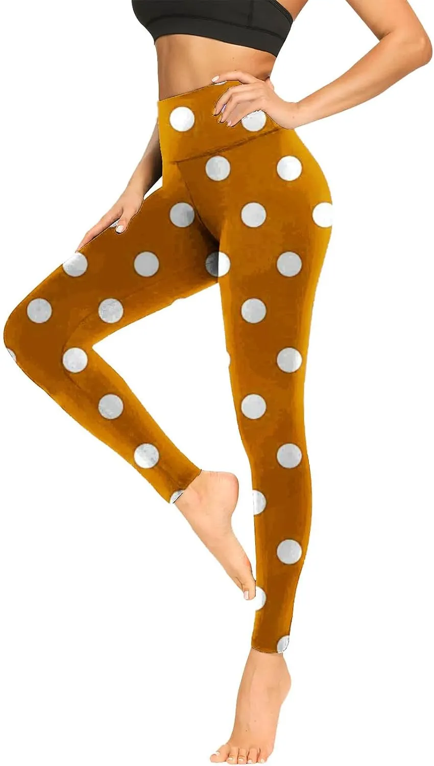Women Seamless Leggings Compression Tights High Waist Leggings Printed Yoga Pants Butt Lifting Workout Stretchy Bottoms