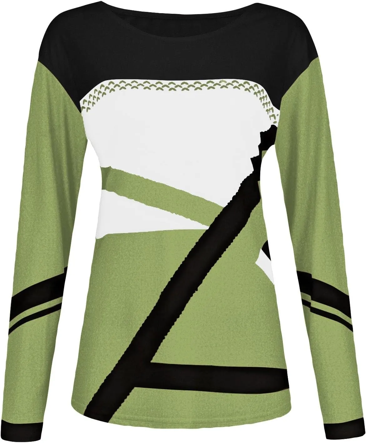 Women Trendy Colors Block Sweatshirt Long Sleeve Crewneck Shirts for Spring Fall Winter Tops 2025 Fit Casual Blouses