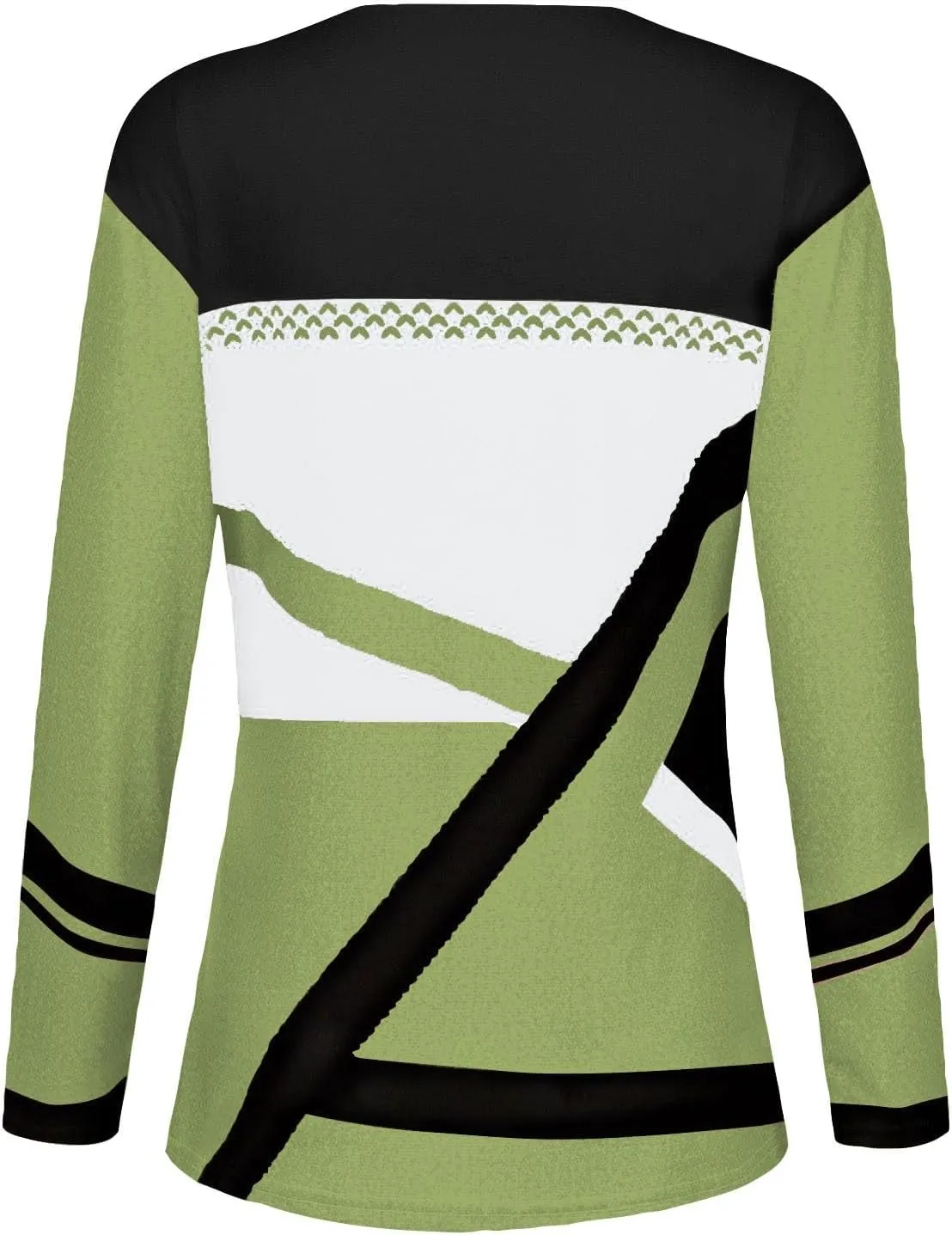 Women Trendy Colors Block Sweatshirt Long Sleeve Crewneck Shirts for Spring Fall Winter Tops 2025 Fit Casual Blouses