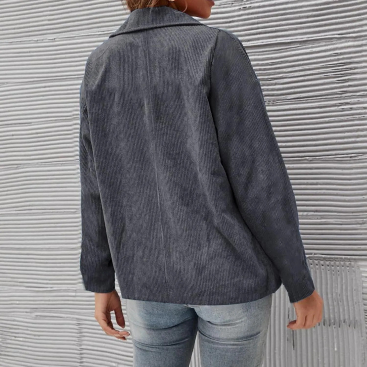 Women's Blazer 2024 Fall Casual Slim Fit Notch Lapel Open Front Business Work Office Dressy Suit Jackets with Pockets