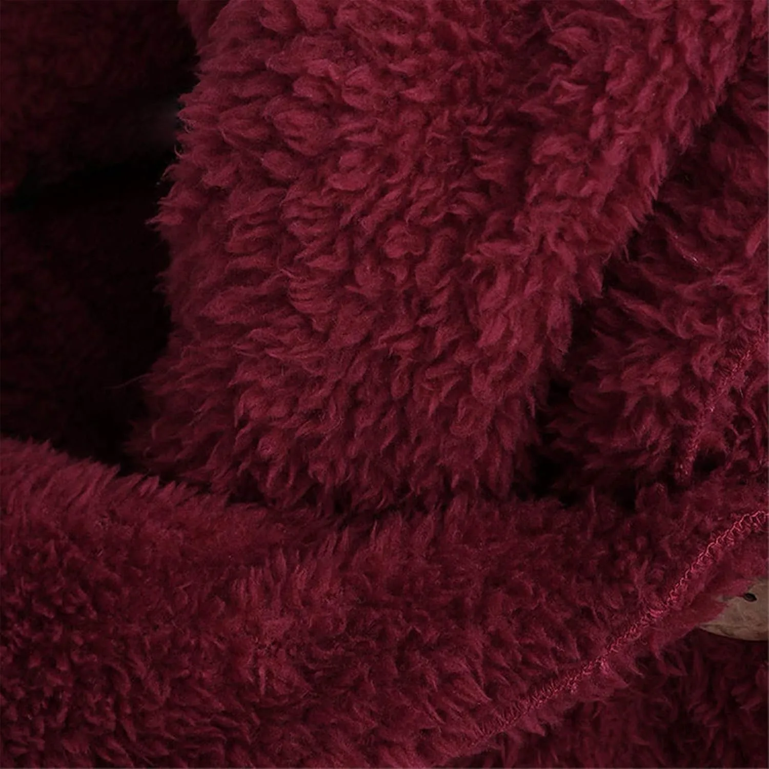 Womens Fuzzy Fleece Open Front Cardigan Jackets Asymmetrical Button Fluffy Winter Sherpa Outerwear Coats with Pockets