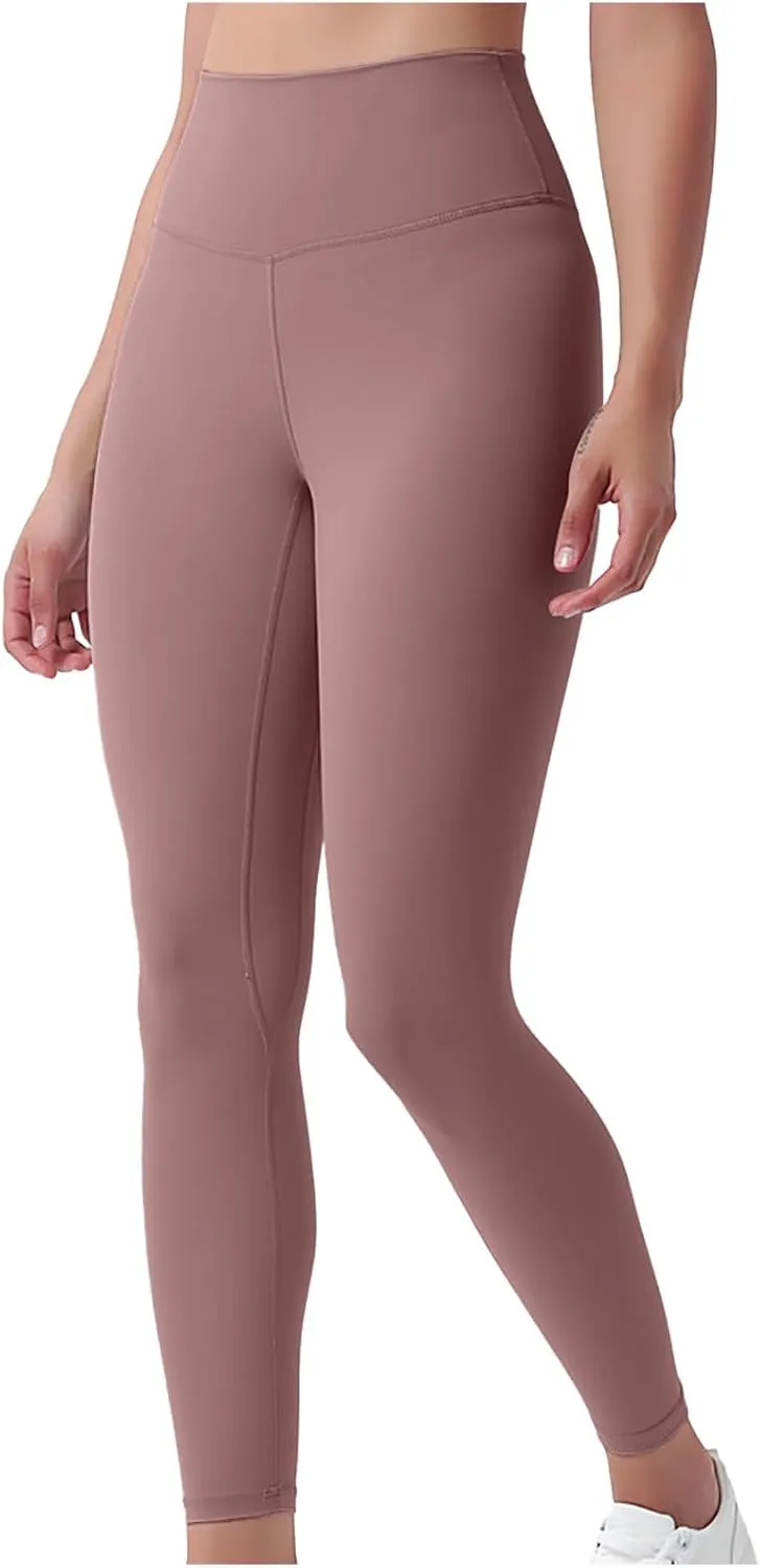 Womens Gym Leggings High Waist Leggings Compression Tights Workout Yoga Pants Seamless Fitness Bottoms Running Trousers
