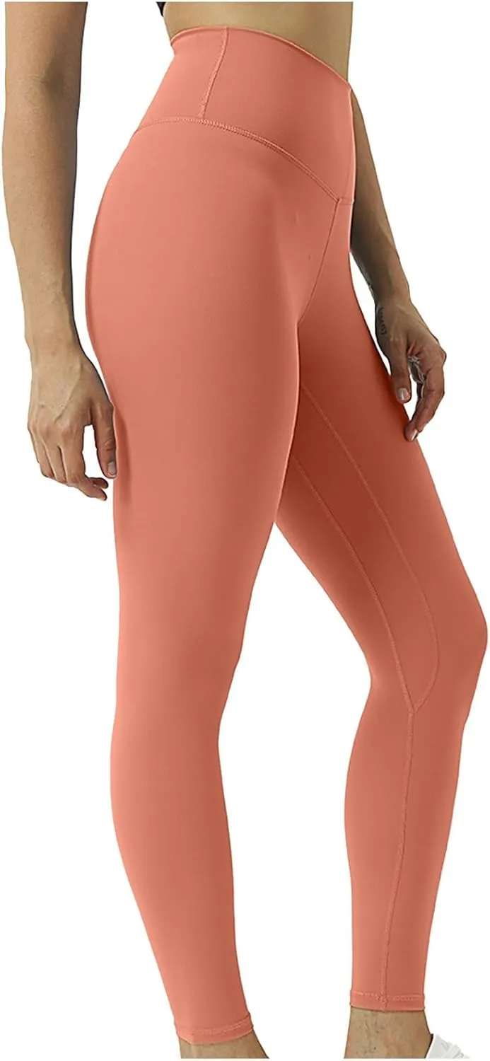 Womens Gym Leggings High Waist Leggings Compression Tights Workout Yoga Pants Seamless Fitness Bottoms Running Trousers