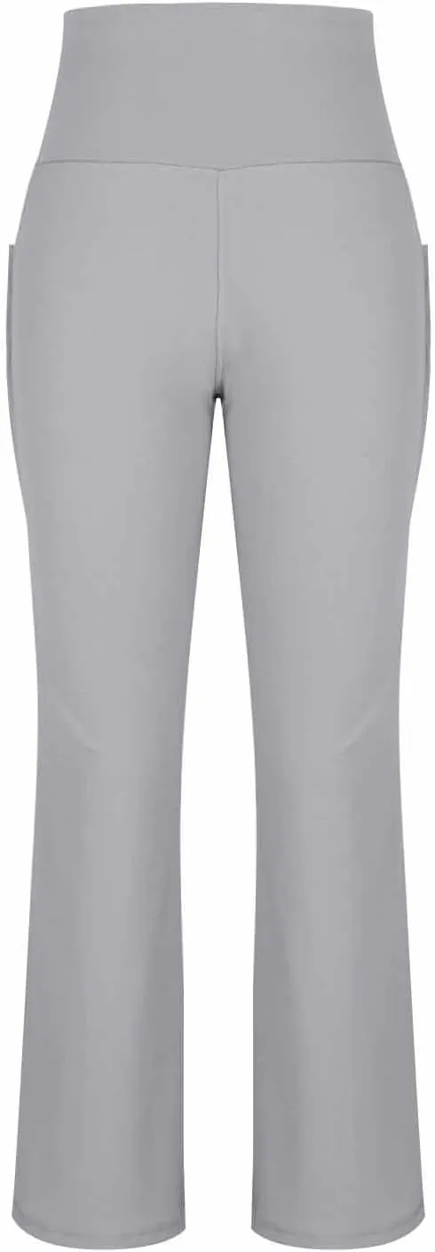 Women's High Waist Flare Yoga Pants Soft Tummy Control Bootcut Leggings Casual Workout Gym Pants with Side Pockets