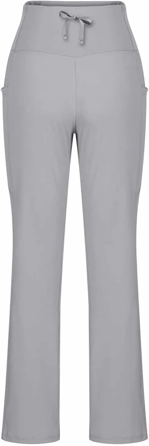 Women's High Waist Flare Yoga Pants Soft Tummy Control Bootcut Leggings Casual Workout Gym Pants with Side Pockets