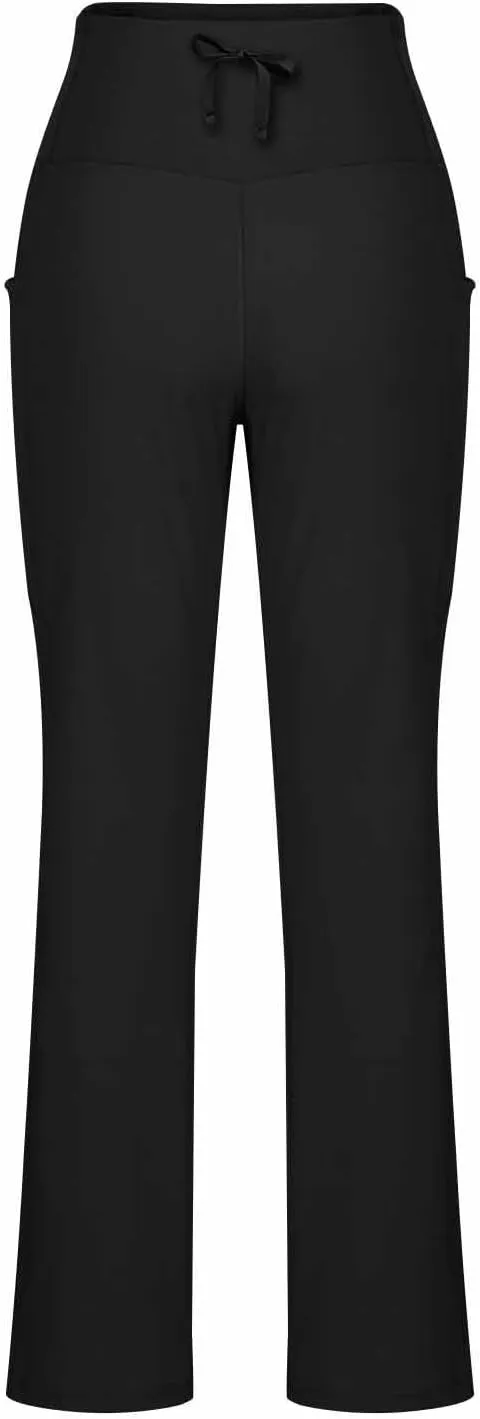 Women's High Waist Flare Yoga Pants Soft Tummy Control Bootcut Leggings Casual Workout Gym Pants with Side Pockets
