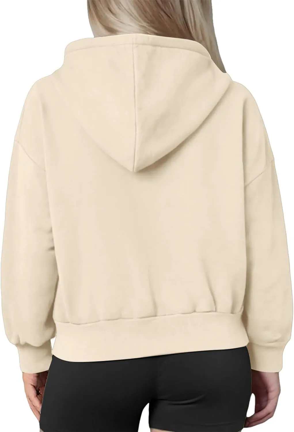 Womens Hoodies Zip Up Cropped Sweatshirts Jackets Casual Comfy Gym Tops Fall Outfits Winter Clothes 2024