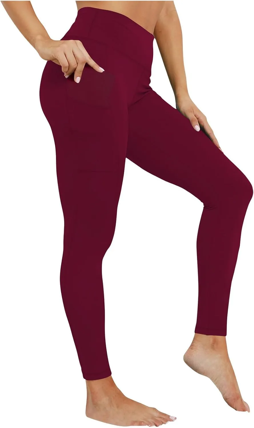 Womens Leggings with Pockets Workout Sports Running Athletic Pants Soft High Waist Yoga Pants Comfy Leggings Pants