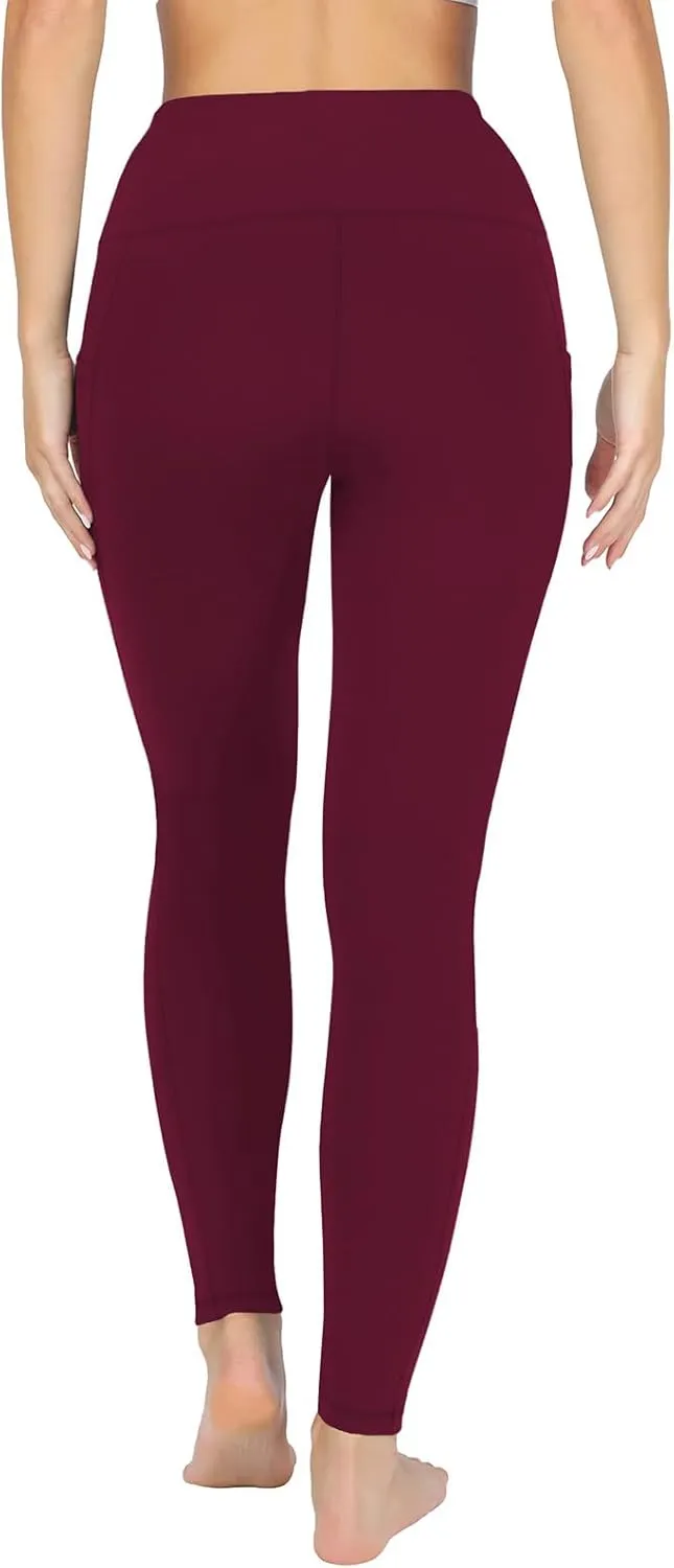 Womens Leggings with Pockets Workout Sports Running Athletic Pants Soft High Waist Yoga Pants Comfy Leggings Pants
