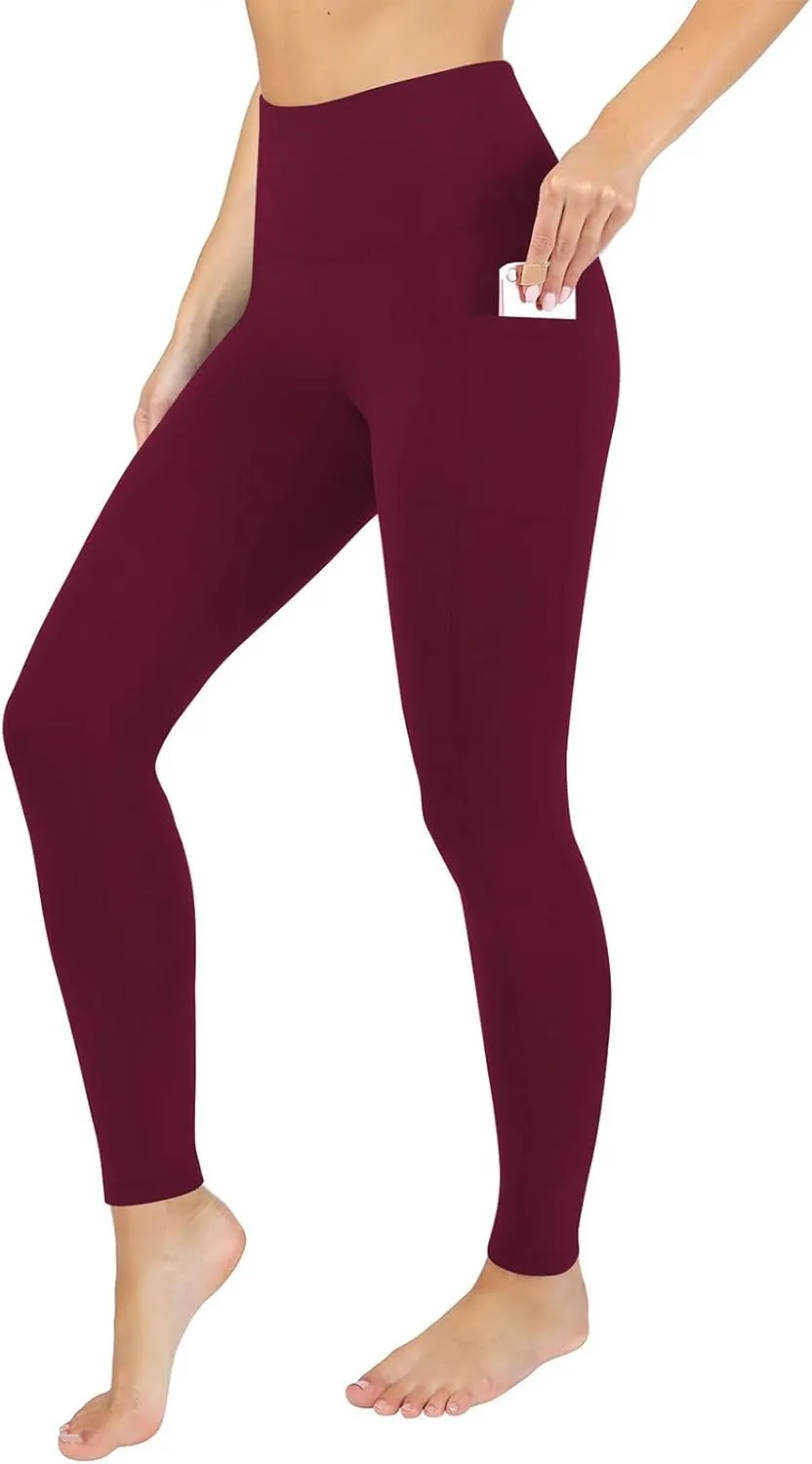 Womens Leggings with Pockets Workout Sports Running Athletic Pants Soft High Waist Yoga Pants Comfy Leggings Pants