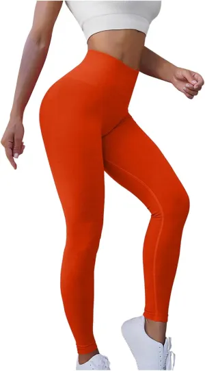 Women's Seamless Compression Tights Gym Leggings High Waist Yoga Pants Breathable Workout Leggings Base Layers Trousers