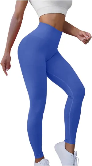 Women's Seamless Compression Tights Gym Leggings High Waist Yoga Pants Breathable Workout Leggings Base Layers Trousers