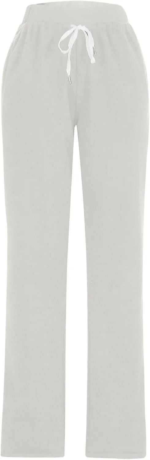 Womens Sherpa Lined Athletic Sweatpants Thermal Winter Warm Jogger Pants Fleece Lined Sweatpants with Pockets