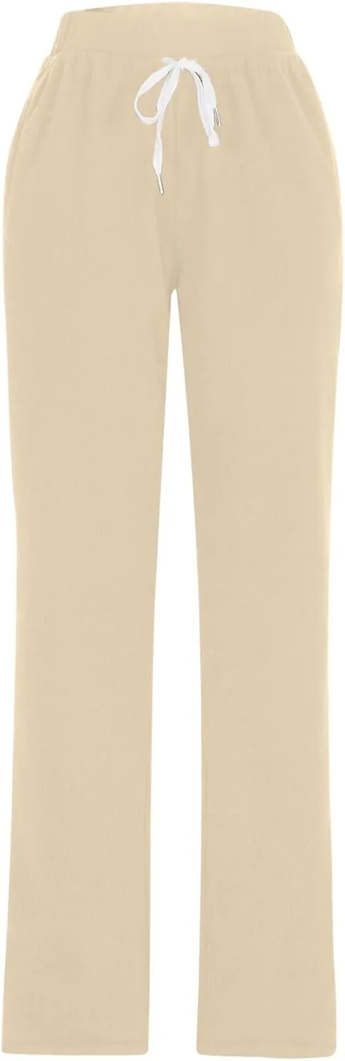 Womens Sherpa Lined Athletic Sweatpants Thermal Winter Warm Jogger Pants Fleece Lined Sweatpants with Pockets