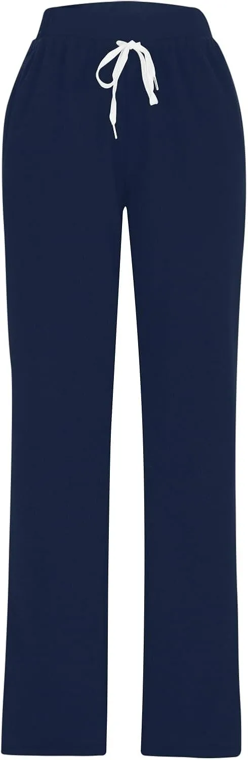 Womens Sherpa Lined Athletic Sweatpants Thermal Winter Warm Jogger Pants Fleece Lined Sweatpants with Pockets