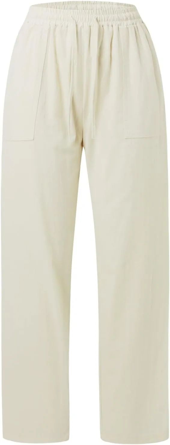 Womens Slacks Plus Size Straight Leg Joggers High Waisted Travel Pants Gym Pants Loose Tall Pants Workout Trousers
