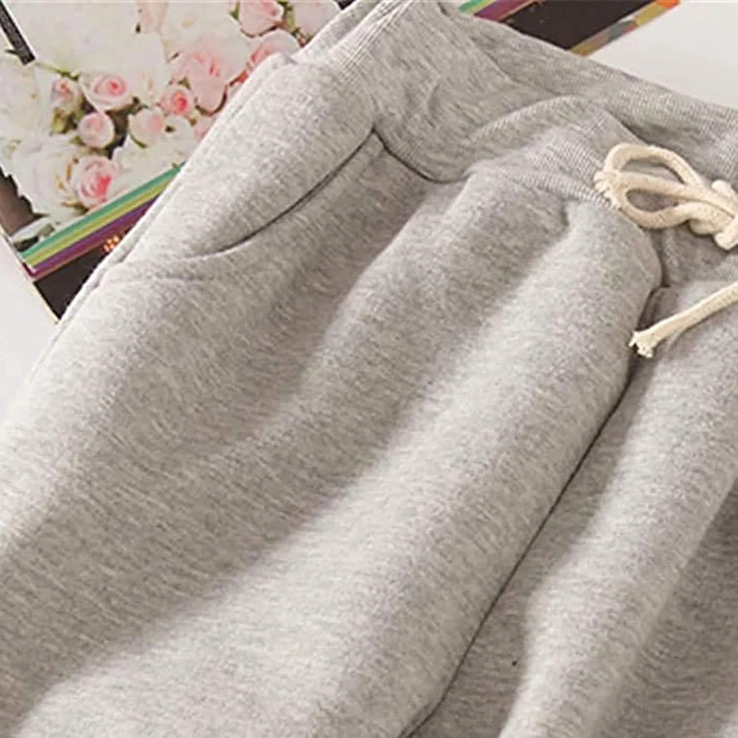 Women's Warm Sherpa Lined Athletic Sweatpants Jogger Fleece Pants Fleece Lined Sweatpants Women Joggers Winter Pants
