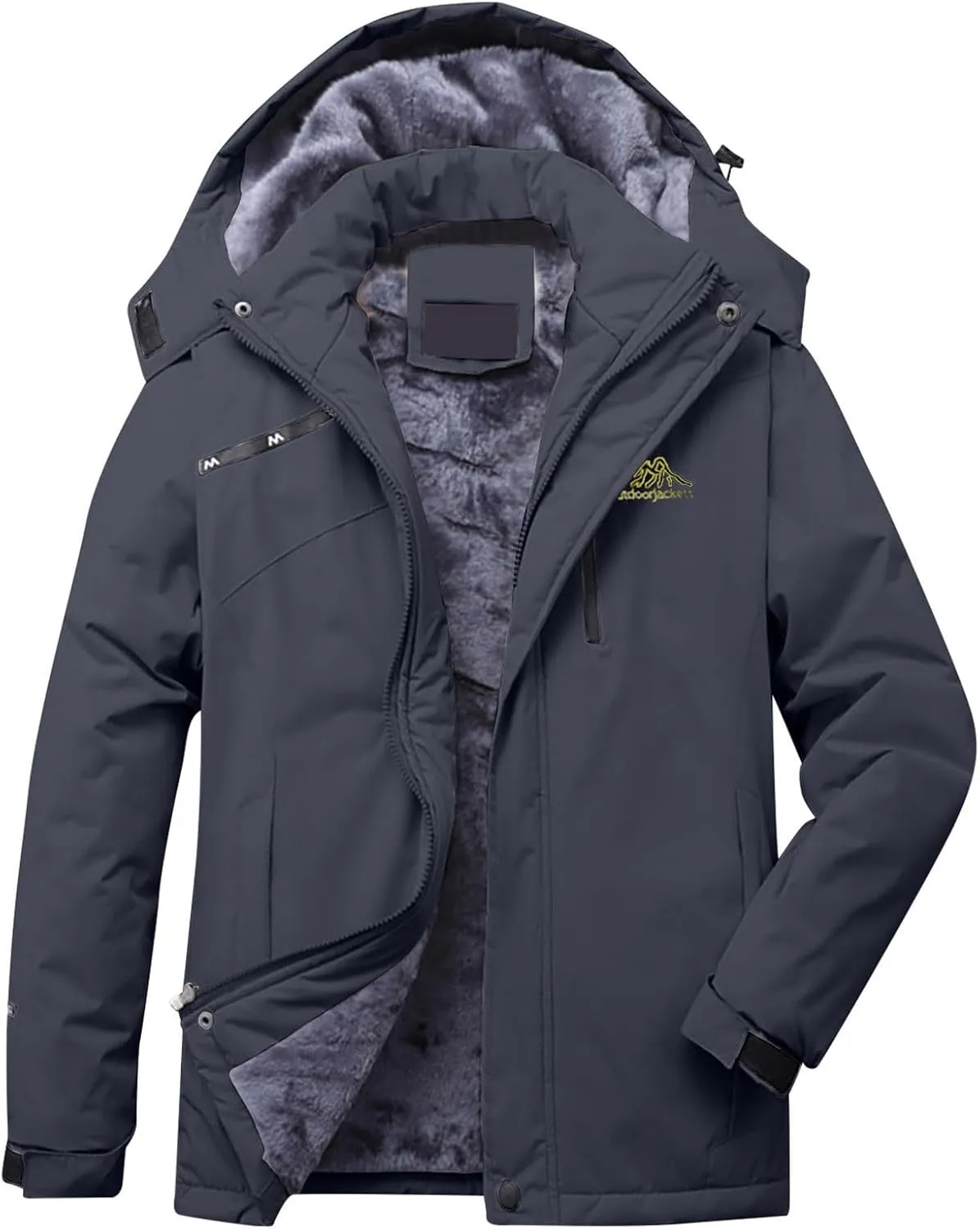 Women's Waterproof Winter Insulated Jackets Mountain Waterproof Snow Ski Jacket Windproof Hooded Fleece Lined Jacket