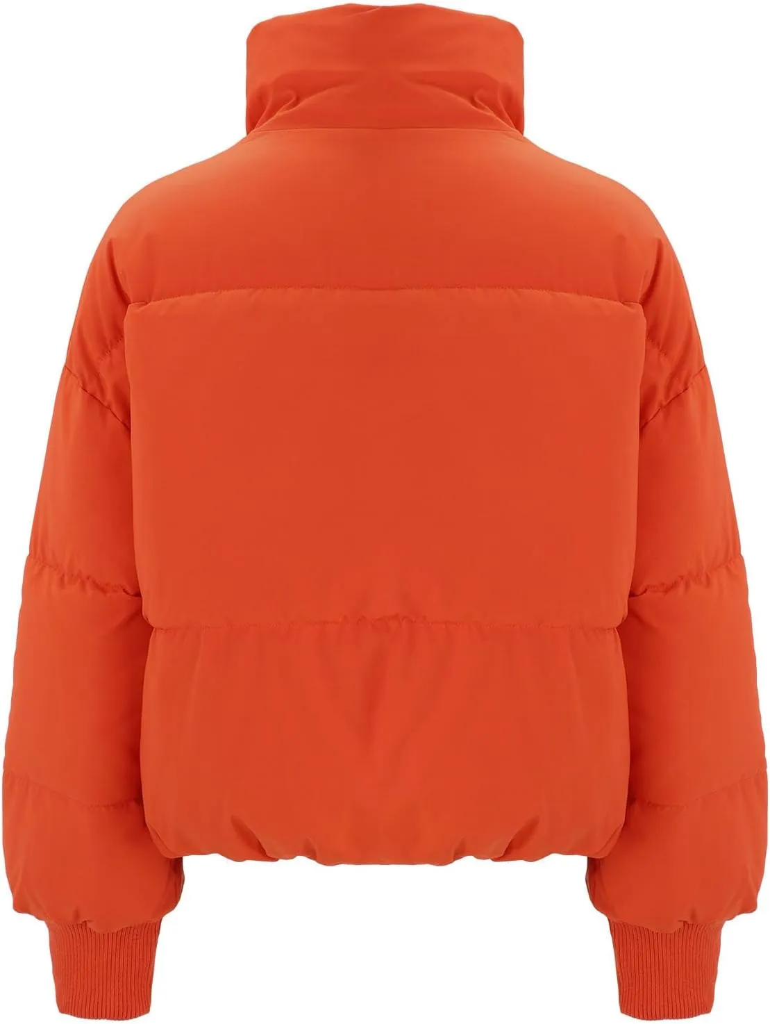 Womens Winter Coats Packable Full Zip Puffer Jackets Plus Size Long Sleeve Packable Down Parka With Pocket