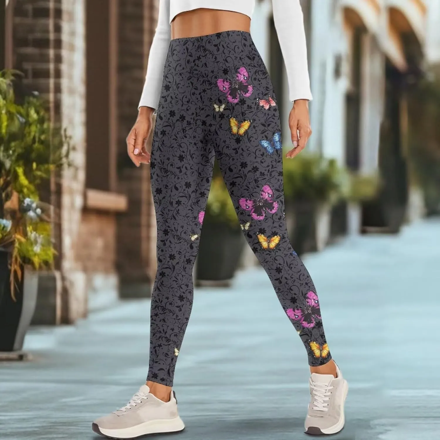 Women's Yoga Pants with Pockets Leggings 2025 Trendy Athletic Workout Workout Gym Leggings Pilates Dance