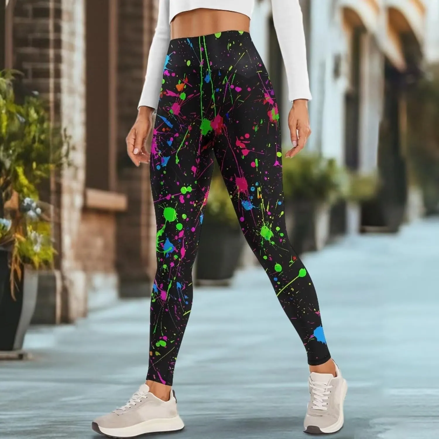 Women's Yoga Pants with Pockets Leggings 2025 Trendy Athletic Workout Workout Gym Leggings Pilates Dance