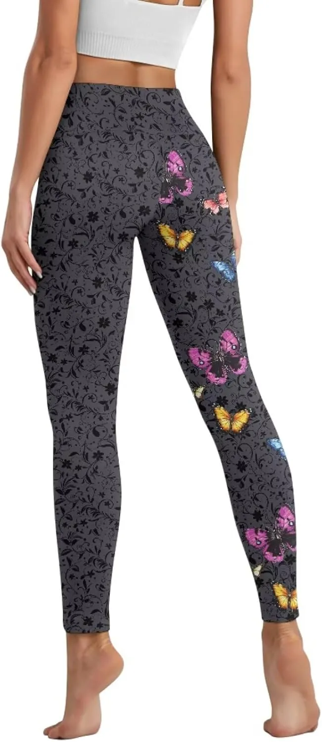 Women's Yoga Pants with Pockets Leggings 2025 Trendy Athletic Workout Workout Gym Leggings Pilates Dance