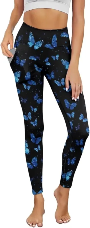 Women's Yoga Pants with Pockets Leggings 2025 Trendy Athletic Workout Workout Gym Leggings Pilates Dance